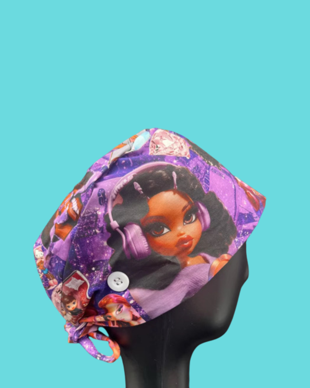 Purple “Bratz” Medical Cap