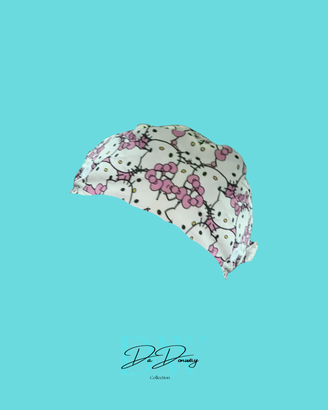 White “Hello Kitty” Medical cap