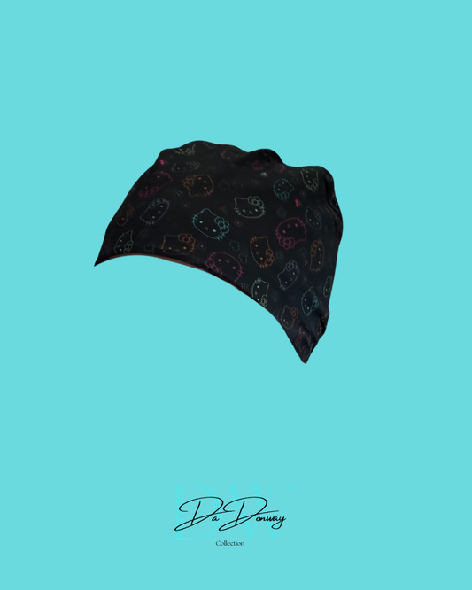 Black “Hello Kitty” Medical cap